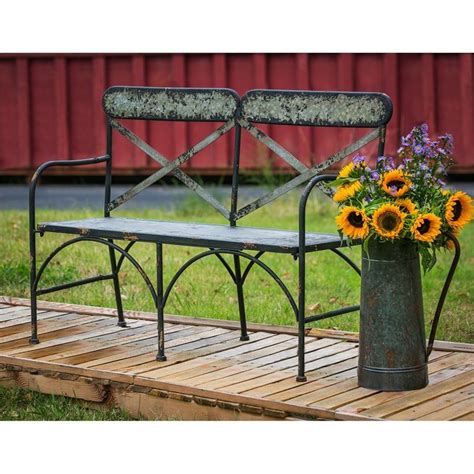 galvanized metal decorative houses|galvanized metal farmhouse bench.